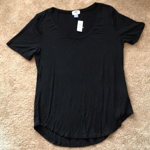 OLD NAVY BLACK SCOOP NECK